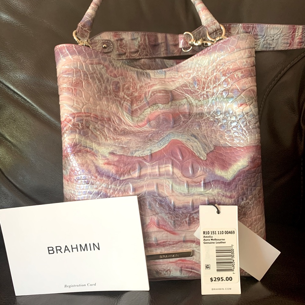Brahmin Amelia bucket bag Aura